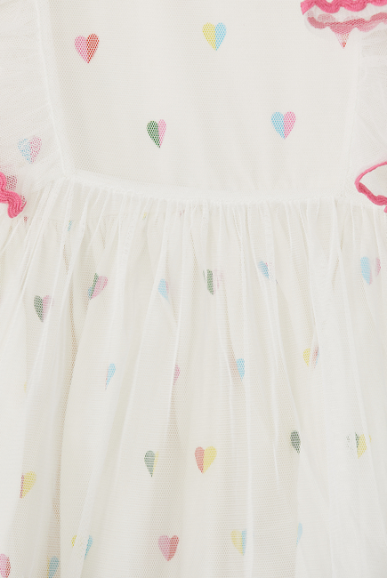 Heart Print Dress and Bloomers Set
